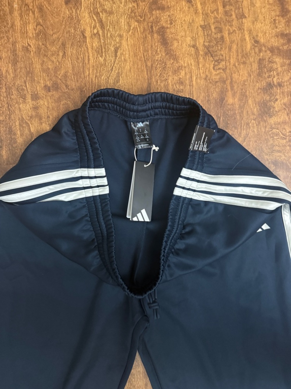 adidas Women’s Navy Joggers with White Side Stripes Size XL - Picture 10 of 16